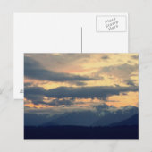 Himmel, Berge und Wolke Postkarte (Vorne/Hinten)