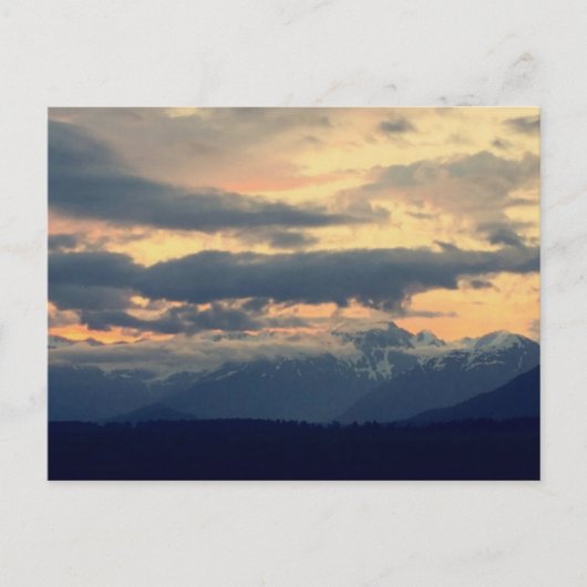 Himmel, Berge und Wolke Postkarte (Vorderseite)