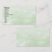 Himmel-Beschaffenheit - hellgrün Visitenkarte (Vorne/Hinten)