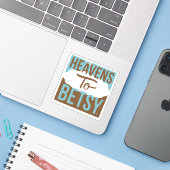 Himmel bis Betsy Aufkleber (Laptop mit iPhone)