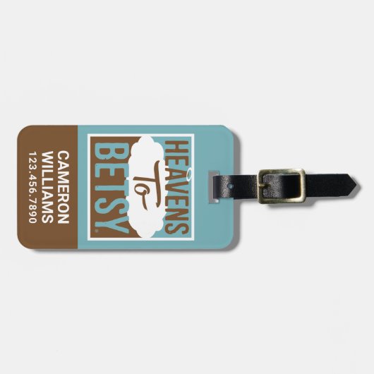 Himmel bis Betsy Gepäckanhänger (Vorderseite horizontal)