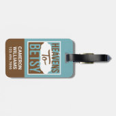 Himmel bis Betsy Gepäckanhänger (Rückseite horizontal)