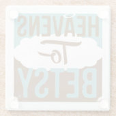 Himmel bis Betsy Glasuntersetzer (Rückseite)