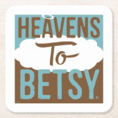 Himmel bis Betsy Rechteckiger Pappuntersetzer (Vorderseite)