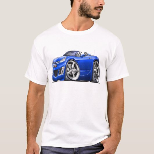 Himmel-Blau-Auto T-Shirt (Vorderseite)