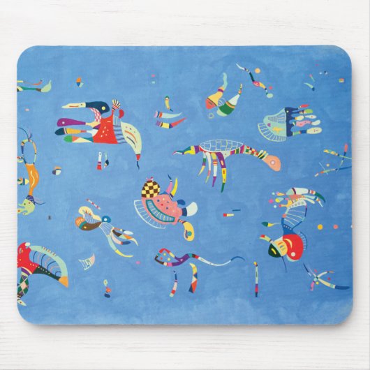 Himmel-Blau durch Wassily Kandinsky Mousepad (Vorne)