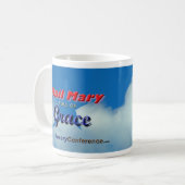 Himmel-Blau-Hagel-Mary-Schale Kaffeetasse (Vorderseite Links)