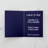 Himmel-Blau-Nebel-Gewohnheits-Einladung Halloweens Einladung (Innenseite)