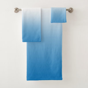 Himmel-Blau Ombre Steigungs-Farbbad-Tuch-Set Badhandtuch Set