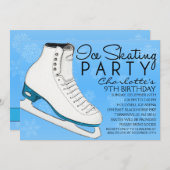 Himmel-Blau-Skate verbinden Einladung (Vorne/Hinten)