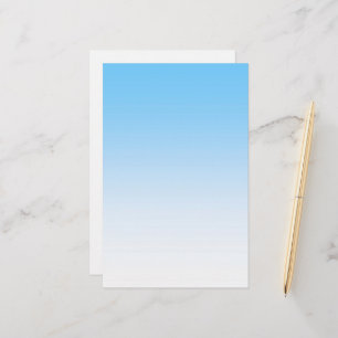 Himmel-Blau-Weiß Ombre Briefpapier
