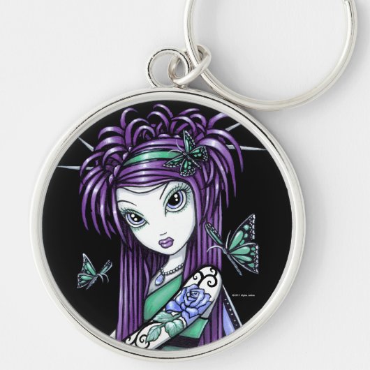 "Himmel-" blauer Schlüsselanhänger (Vorne)