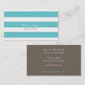 Himmel-blauer Streifen-Visitenkarte Visitenkarte (Vorne/Hinten)