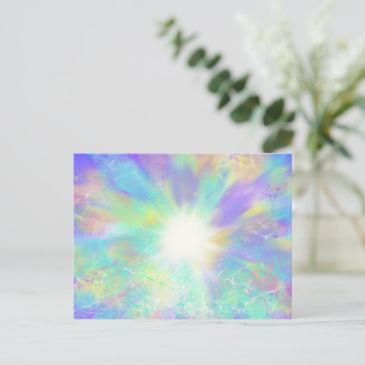 Himmel Christliche prophetische Abstrakte Kunst Postkarte (Stehend Vorderseite)