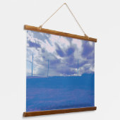 Himmel Colorburn Wandteppich Mit Holzrahmen (Gewinkelt)