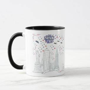Himmel der Freiheitsflammen schwarz & weiß Tasse