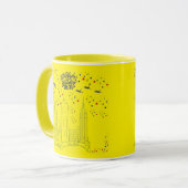 Himmel der Liberty Flames gelb Tasse (Vorderseite Links)