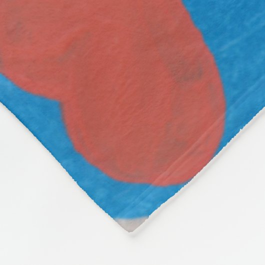 Himmel der Liebe Fleece Blanket (Ecke)