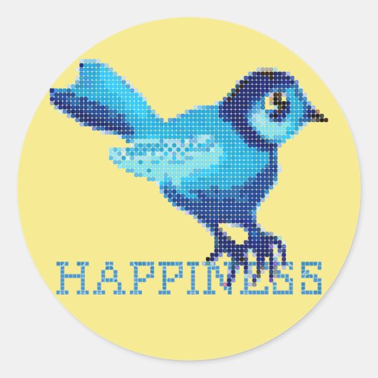 Himmel des Glücks Runder Aufkleber (Vorderseite)