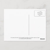 Himmel die Grenze-Baum-Postkarte Postkarte (Rückseite)