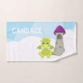 Himmel-Drache-Kindes personalisiert Badhandtuch Set (Handtuch)