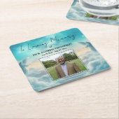 Himmel Engel Lebensfeier Foto  Rechteckiger Pappuntersetzer (angewinkelt)