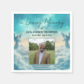 Himmel Engel Lebensfeier Foto  Serviette (Vorderseite)