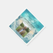 Himmel Engel Lebensfeier Foto  Serviette (Ecke)