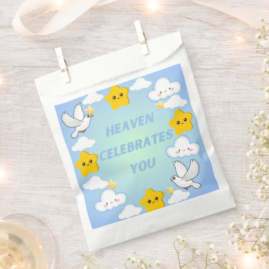 Himmel feiert Sie Christlich Geschenktütchen (Ausgeschnitten)