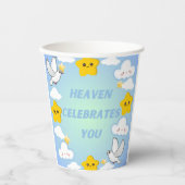 Himmel feiert Sie Christlich Pappbecher (Vorderseite)
