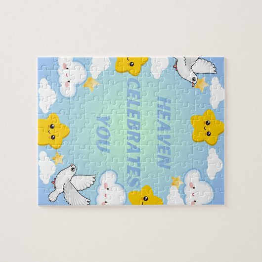 Himmel feiert Sie Christlich Puzzle (Horizontal)