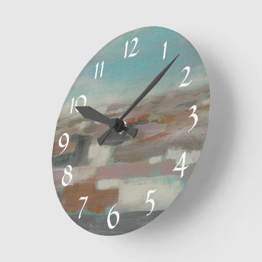 Himmel-Feld II Runde Wanduhr (Winkel)