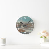 Himmel-Feld II Runde Wanduhr (Zuhause)