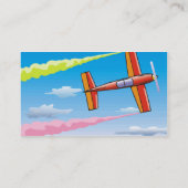 Himmel-Flugzeug Visitenkarte (Rückseite)