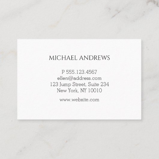 Himmel Foto Visitentenkarte Visitenkarte (Rückseite)