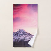 *~* Himmel-Gebirgspurpur-Rosa u. Lavendel-Foto Badhandtuch Set (Handtuch)