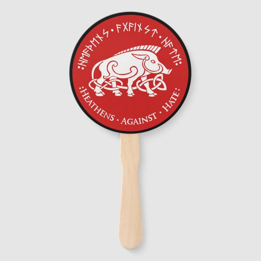 Himmel gegen den Hass-Lüfter - RundLogo Fächer (Vorderseite)