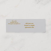 Himmel gesendet mini visitenkarte (Rückseite)