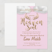 Himmel Gesendet:Rosa Einladung (Vorne/Hinten)