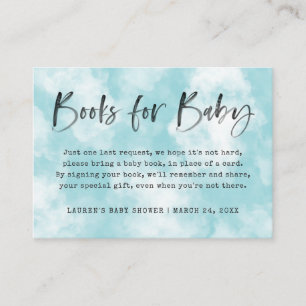 Himmel gesendetes Blau des Buch-Antrag-  der Begleitkarte