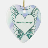 Himmel hat einen neuen Engel Keramik Ornament (Rechts)