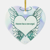 Himmel hat einen neuen Engel Keramik Ornament (Vorne)