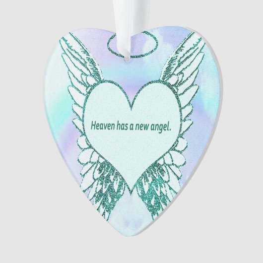 Himmel hat einen neuen Engel Ornament (Vorderseite)