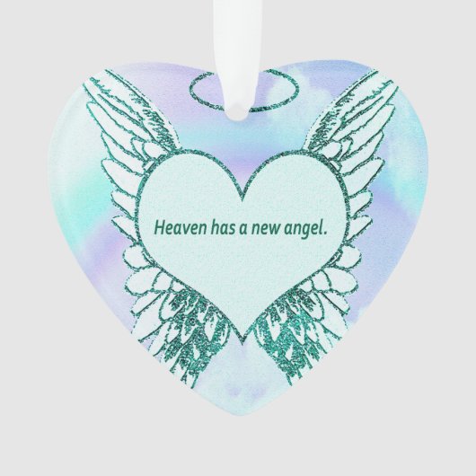 Himmel hat einen neuen Engel Ornament (Vorderseite)