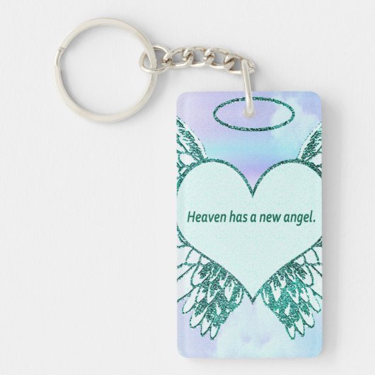 Himmel hat einen neuen Engel Schlüsselanhänger (Vorderseite)