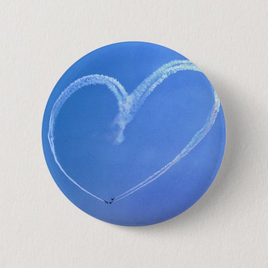 Himmel-Herz-Knopf Button (Vorderseite)
