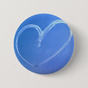 Himmel-Herz-Knopf Button