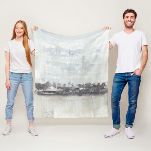 Himmel-Horizont - neutrale Farben Fleecedecke