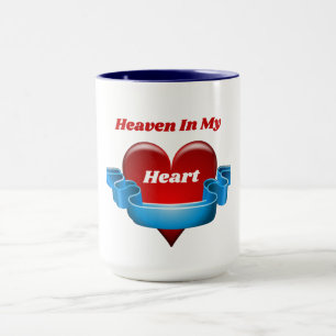 Himmel im Herzen Zwei-Tone-Tasse Tasse