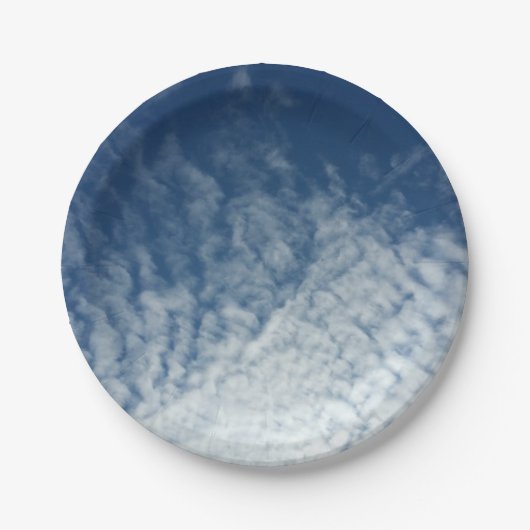 Himmel im Januar Pappteller (Vorderseite)